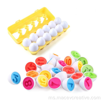 Telur Pencocokan Paskah Toddler Digital membentuk hadiah Paskah